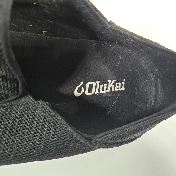OluKai Men's Black Slip On Shoes - Picture 1 of 5